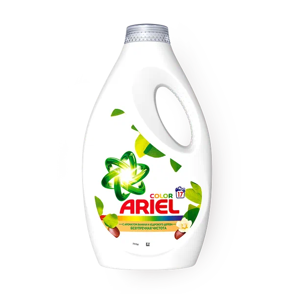 Гель для стирки Ariel Color с ароматом ванили и кедрового дерева
