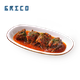 Eggplant stuffed with meat in tomato sauce