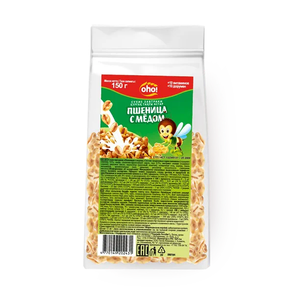 Сухой завтрак Oho! пшеница с мёдом