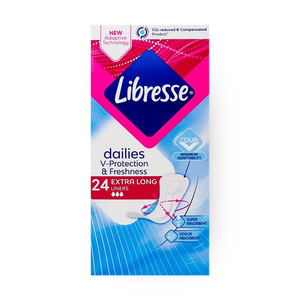 Прокладки ежедневные Libresse Dailies Fresh Extra Long удлинённые
