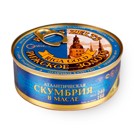Скумбрия атлантическая Riga Gold в масле
