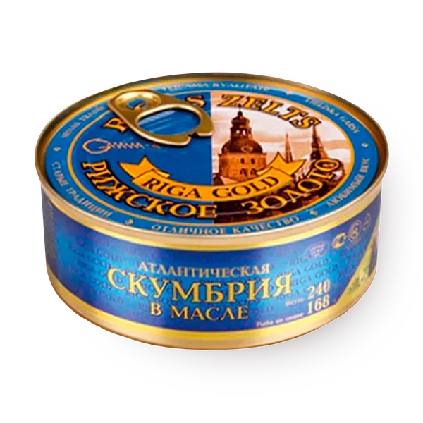 Скумбрия атлантическая Riga Gold в масле