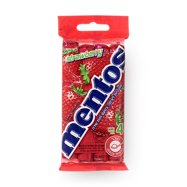 Mentos strawberry candies pack