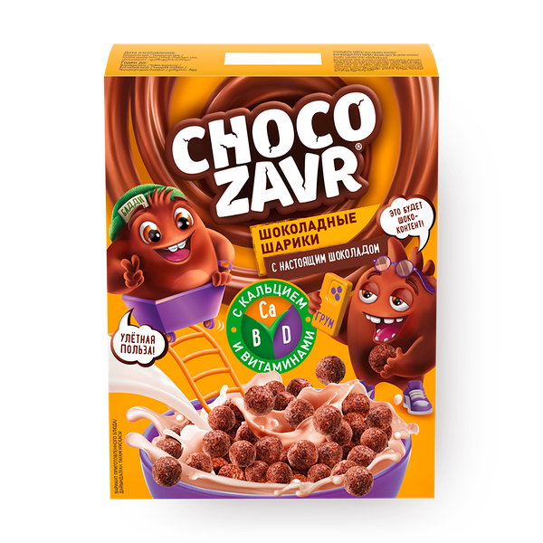 Готовый завтрак Шоксики шоколадные Chocozavr
