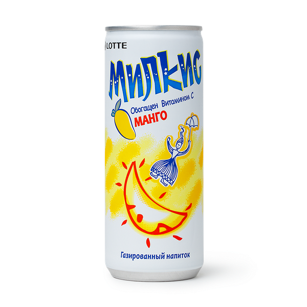 Напиток Milkis Lotte манго газированный