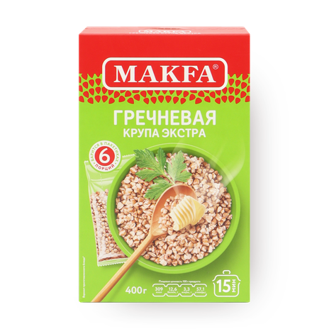 Крупа гречневая Makfa Экстра в варочных пакетах