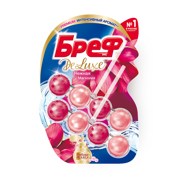 Туалетный блок «Бреф» Deluxe Нежная магнолия