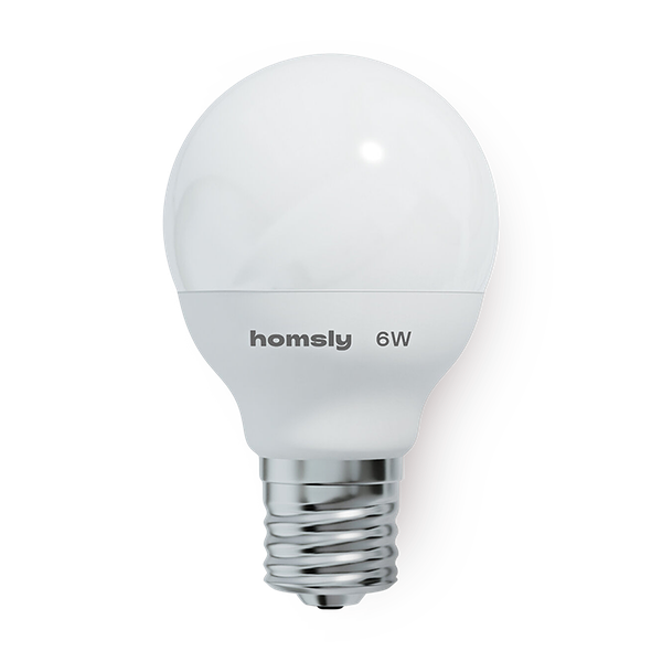Лампа светодиодная Homsly, 6Вт, G45, Е27, 4000К