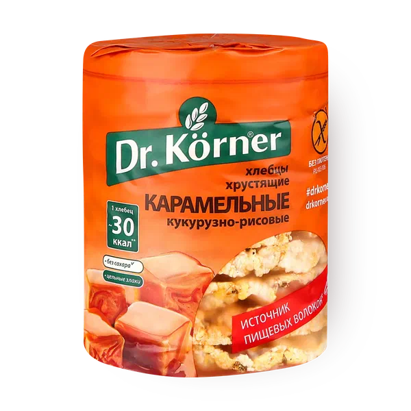 Хлебцы кукурузно-рисовые Dr.Korner карамельные