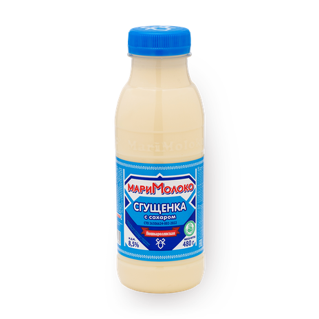 Молоко сгущённое с сахаром «Мари молоко»