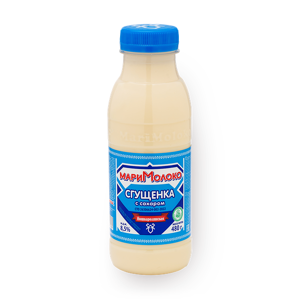 Молоко сгущённое с сахаром «Мари молоко»