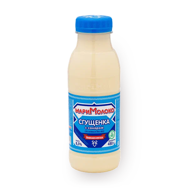 Молоко сгущённое с сахаром «Мари молоко»