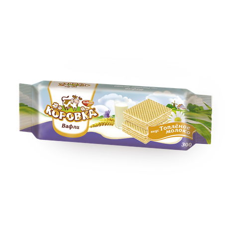 Вафли «Коровка» топлёное молоко