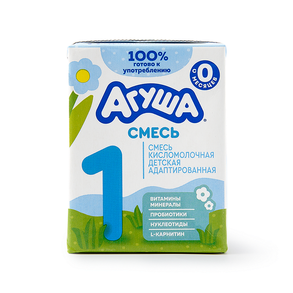 Смесь кисломолочная детская 3,5% «Агуша» 1 с рождения