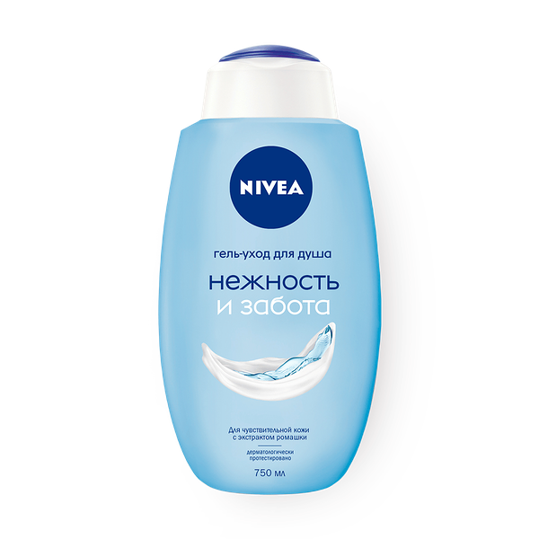 Гель-уход для душа Nivea Нежность и Забота увлажняющий