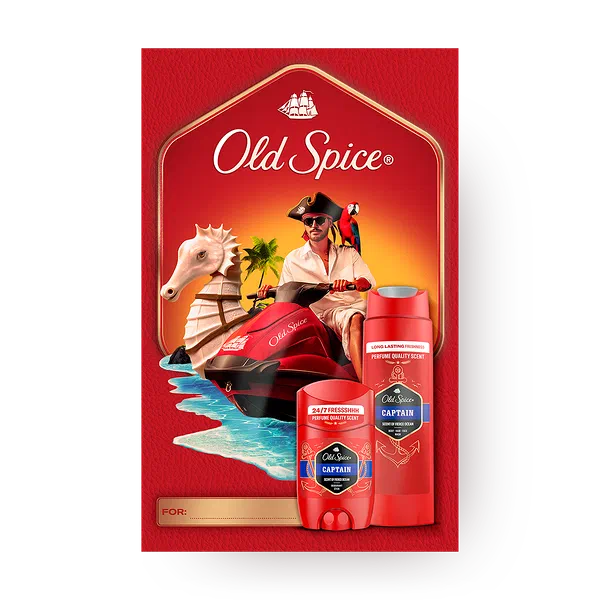 Набор подарочный Old Spice Captain дезодорант-стик и гель для душа 2 в 1