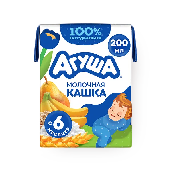 Каша молочная «Агуша» злаковая груша-банан