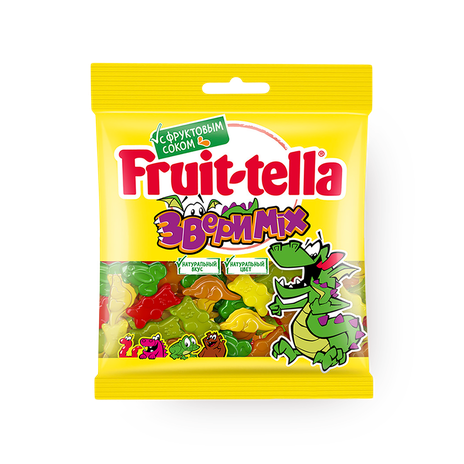 Мармелад жевательный Fruit-tella Звери Mix