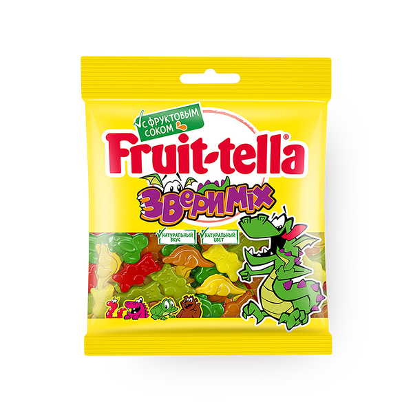 Мармелад жевательный Fruit-tella Звери Mix