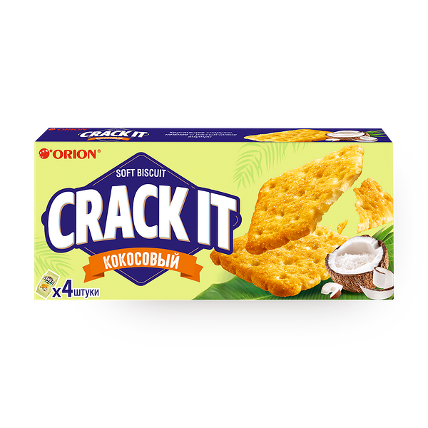 Печенье затяжное Orion Crack it кокосовое