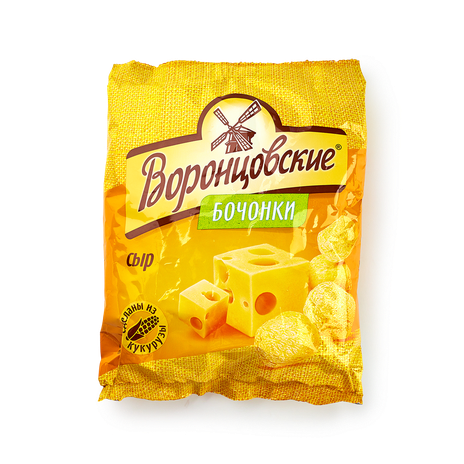 Снеки кукурузные Бочонки «Воронцовские» сыр, 90 г — купить с доставкой ...