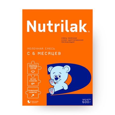 Смесь молочная сухая Nutrilak 2 с 6 месяцев