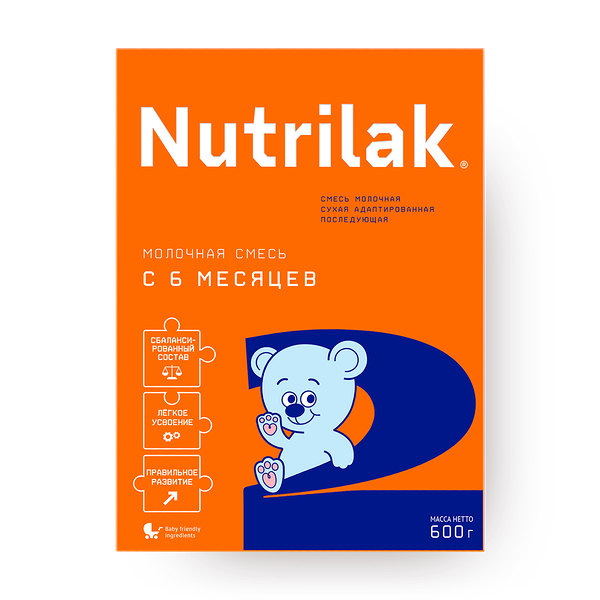 Смесь молочная сухая Nutrilak 2 с 6 месяцев