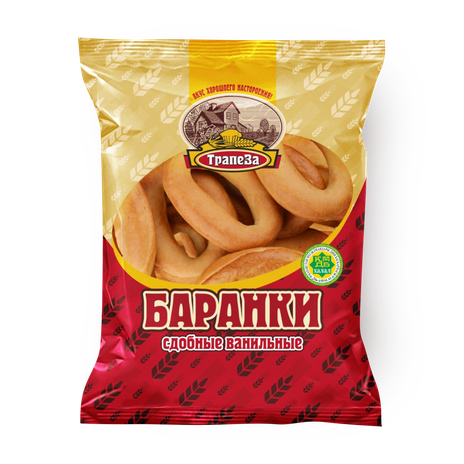 Баранки «Трапеза» сдобные ванильные