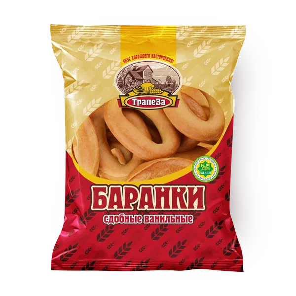 Баранки «Трапеза» сдобные ванильные