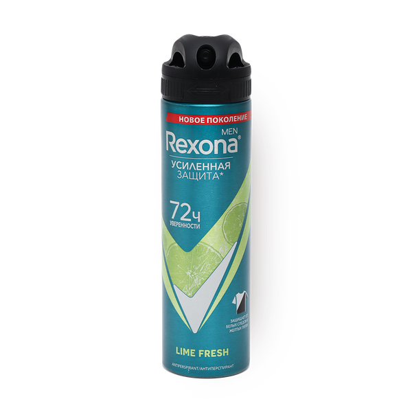 Дезодорант-антиперспирант Rexona Men Lime Fresh защита 72 часов