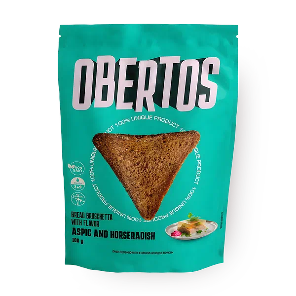 Гренки пшеничные Obertos Холодец с хреном