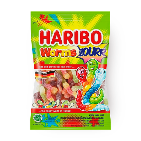 Мармелад жевательный Haribo Zourr Червячки с кислинкой