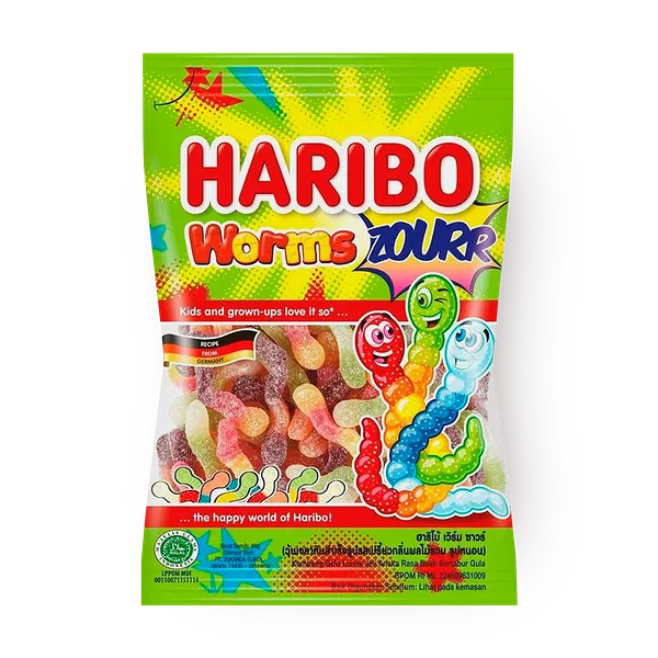 Мармелад жевательный Haribo Zourr Червячки с кислинкой