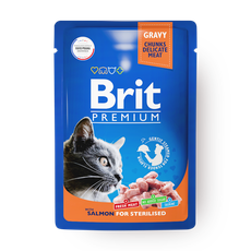 Корм для кошек Brit с лососем