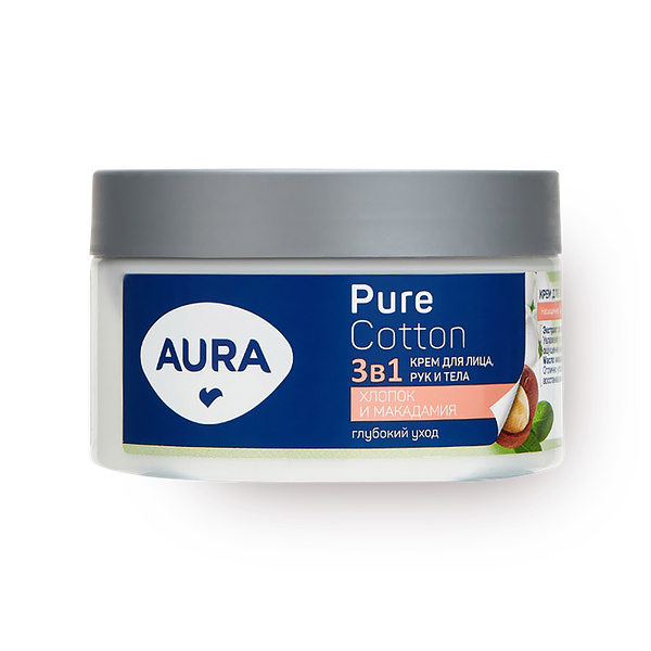 Крем для лица, рук и тела Aura 3 в 1