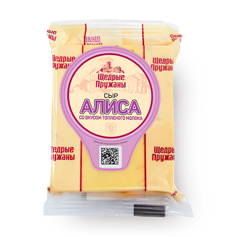 Сыр «Щедрые Пуржаны» Алиса со вкусом топлёного молока 50%