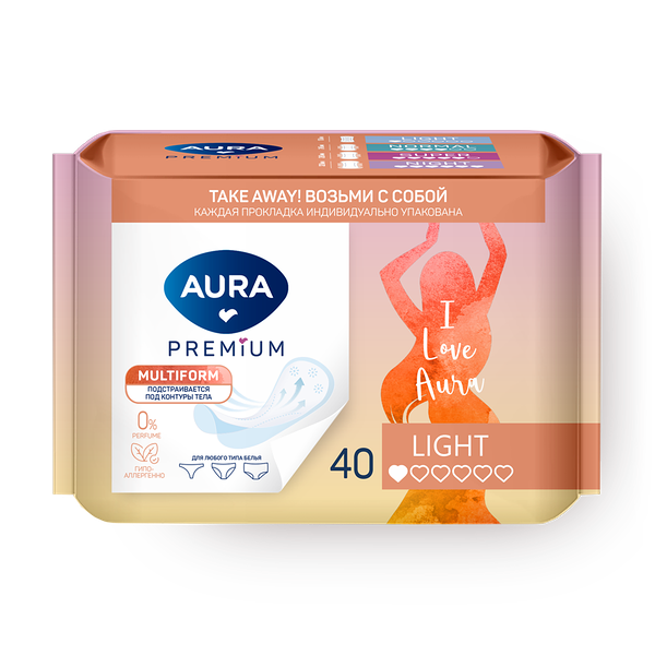 Прокладки ежедневные Aura Ultra Multiform Light