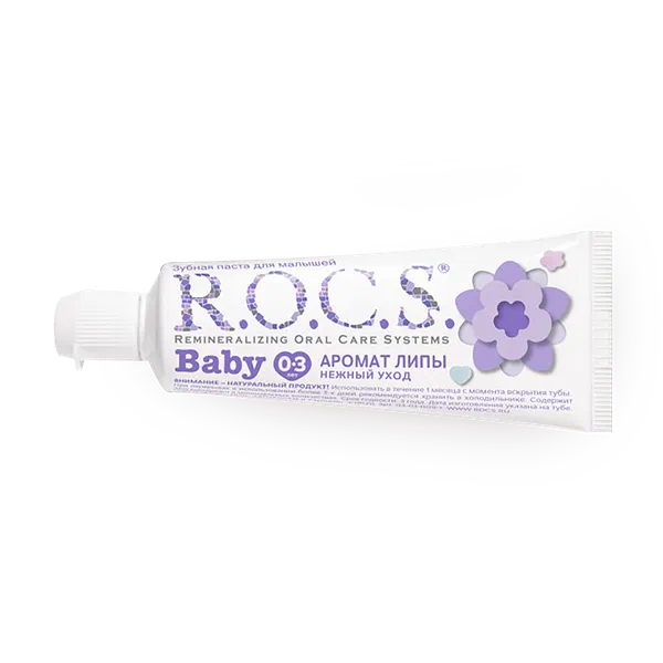 Зубная паста для малышей R.O.C.S. Baby Аромат липы с о до 3 лет