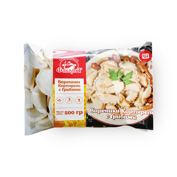 Вареники «Фаворит» с картофелем и грибами