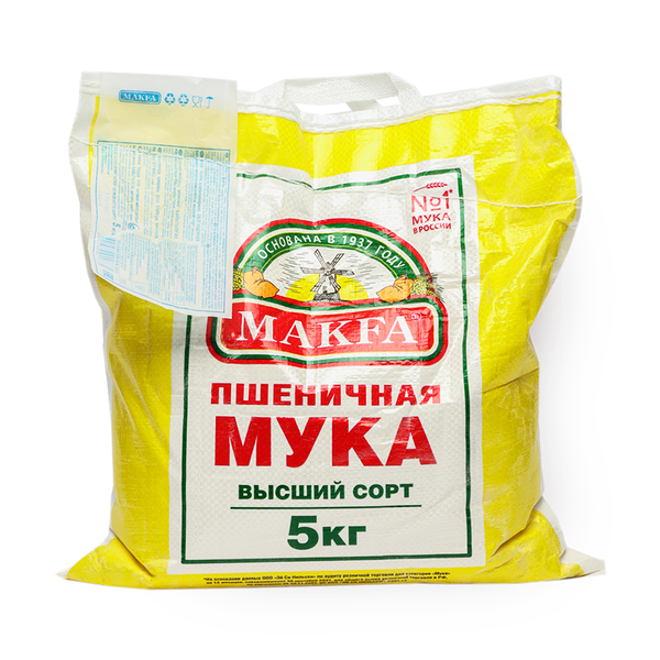 Мука пшеничная Makfa высший сорт