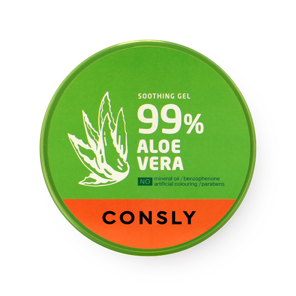 Гель для лица и тела 99% Aloe Vera Consly успокаивающий
