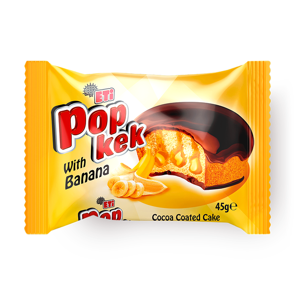 Кекс Popkek с глазурью банан