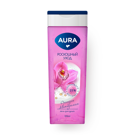 Гель для душа Aura орхидея и макадамия