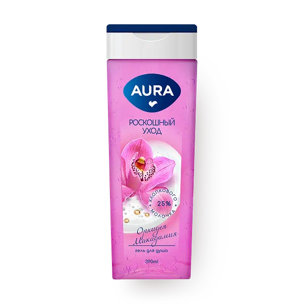 Гель для душа Aura орхидея и макадамия