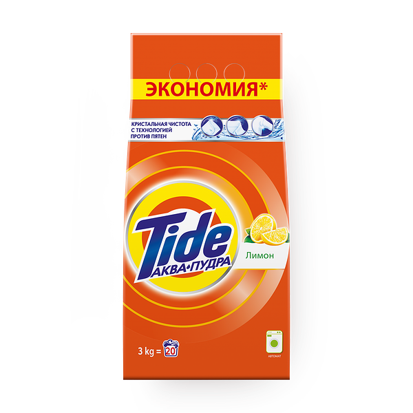 Стиральный порошок Tide Аква-пудра лимон автомат