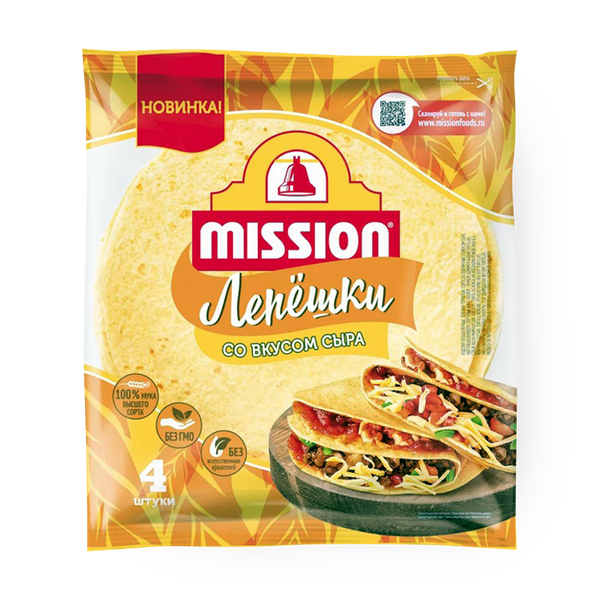 Лепёш­ки Mission со вкусом сыра