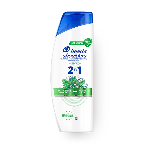 Шампунь и бальзам-ополаскиватель против перхоти Head & Shoulders 2 в 1 Ментол