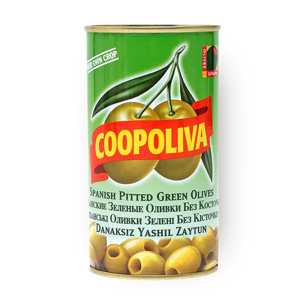 Оливки зелёные Coopoliva без косточки