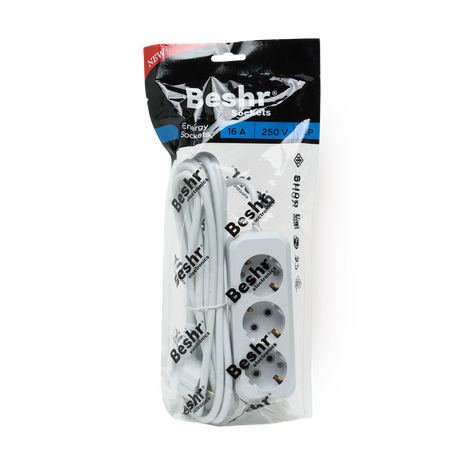 Удлинитель Beshr с заземлениемr 3x3 m