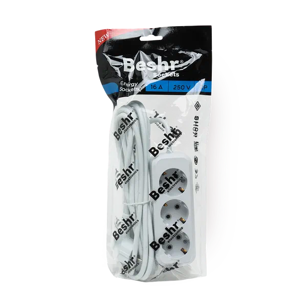 Удлинитель Beshr с заземлениемr 3x3 m